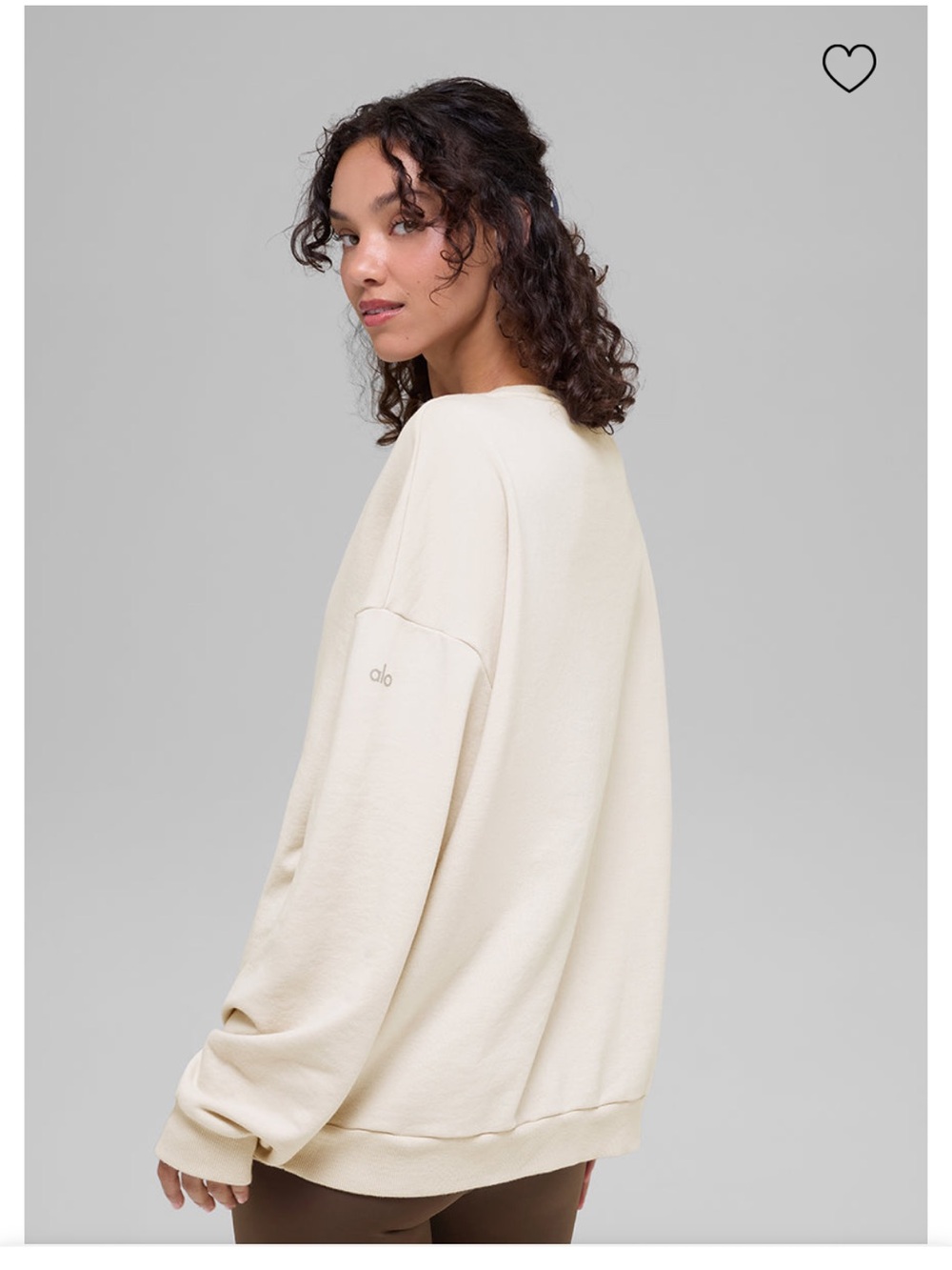 ALO Yoga Chill Crewneck Sweatshirt - color bone